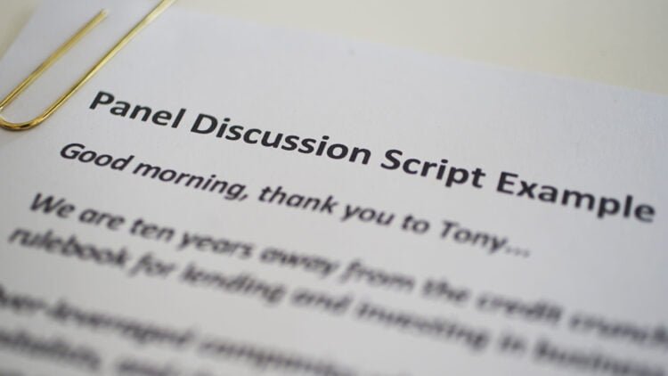 Featured image for “Panel discussion script example”