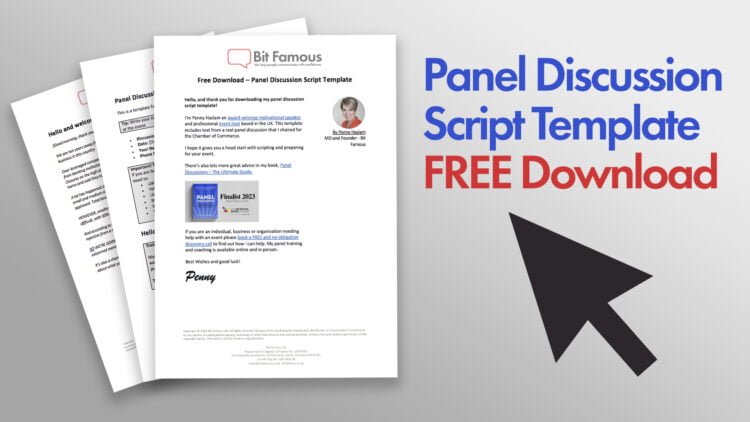 Panel discussion script template